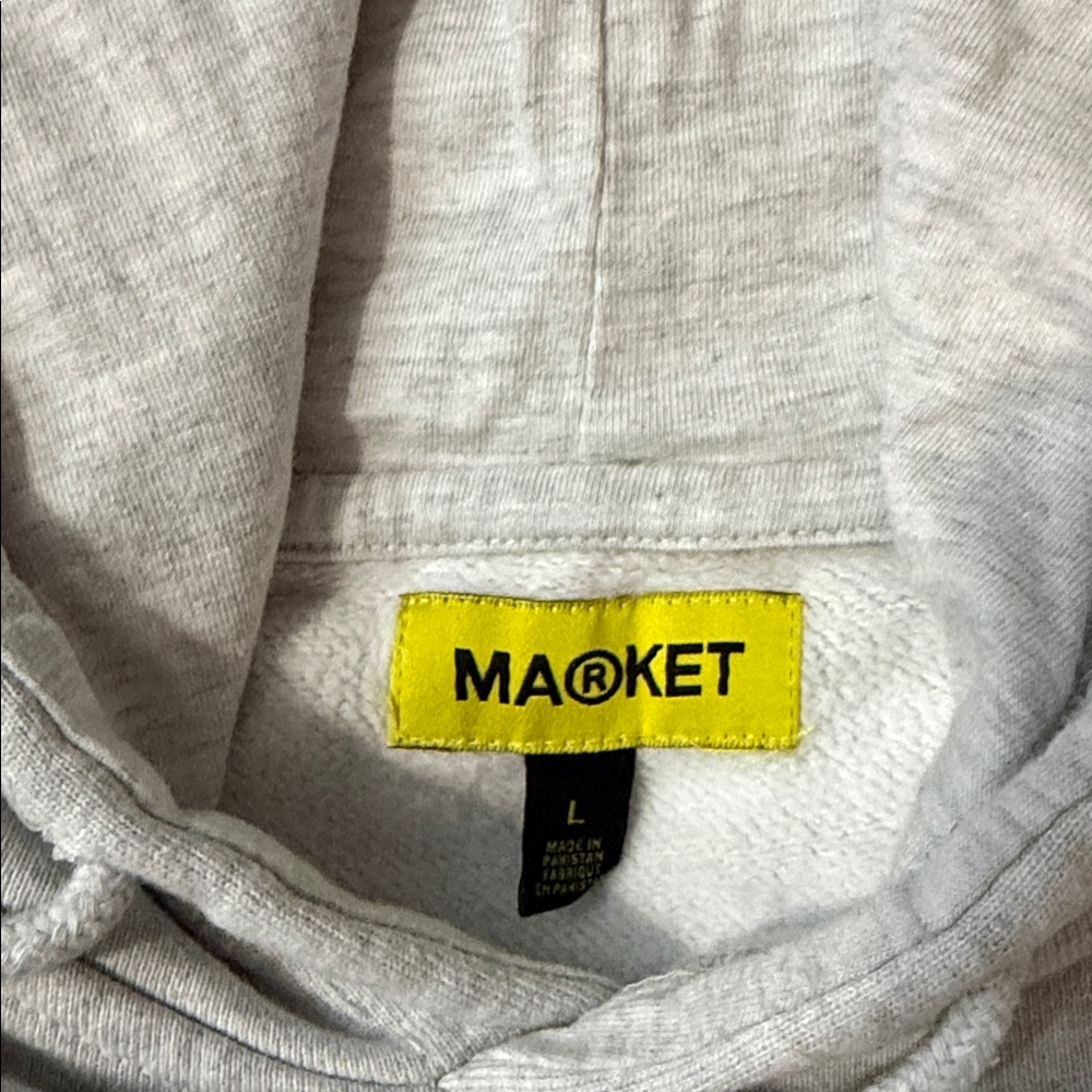 Market Studios Heather Gray Hoodie             (Pre-owned) - Picture 6 of 12